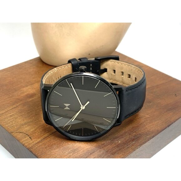MVMT Men's Watch Quartz 28000088-D Legacy Slim Panther Black Dial Leather 42mm - Picture 7 of 13